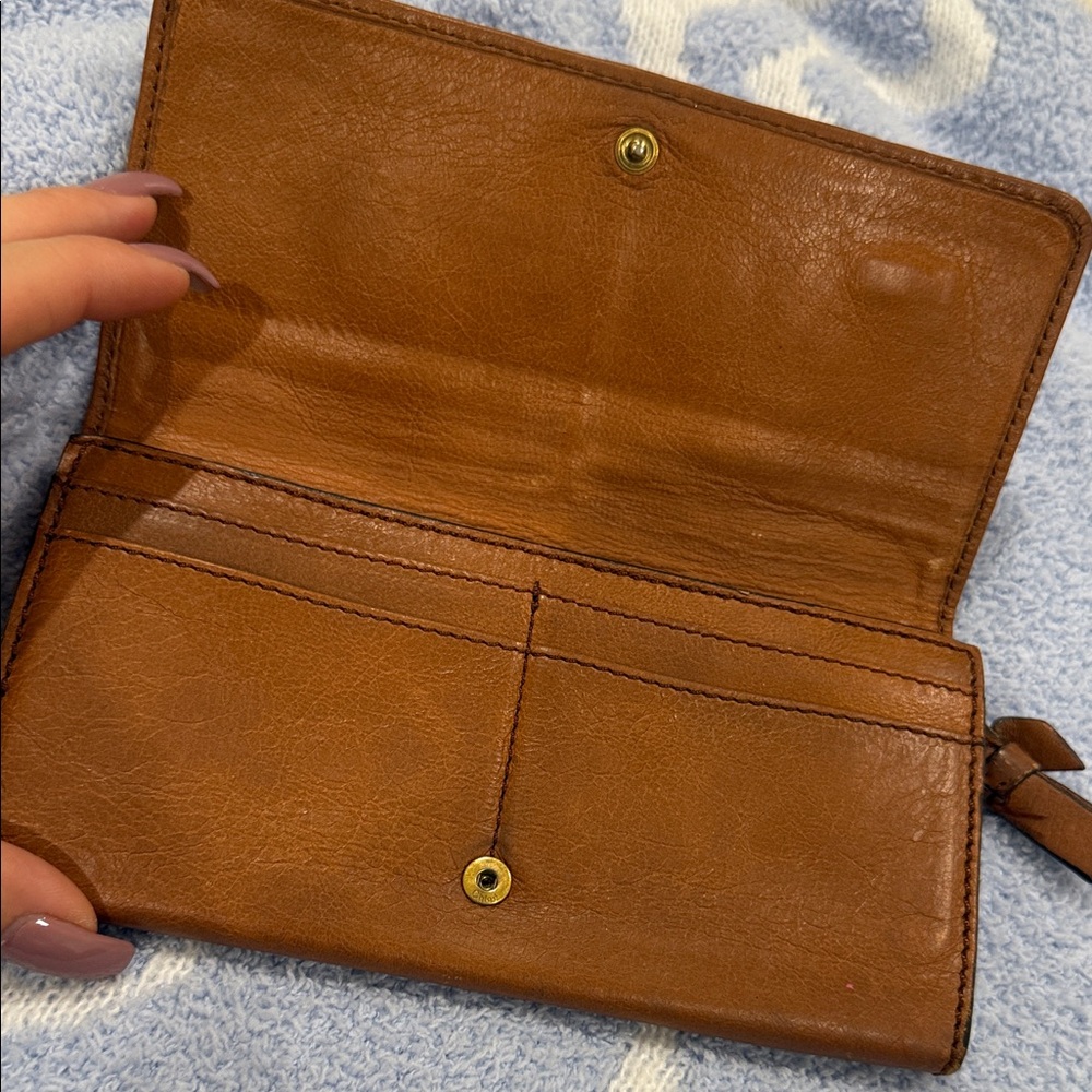 Chloe Brown Leather Wallet - Picture 7 of 10